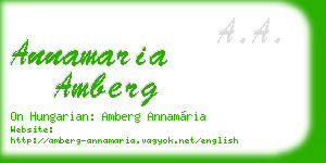 annamaria amberg business card